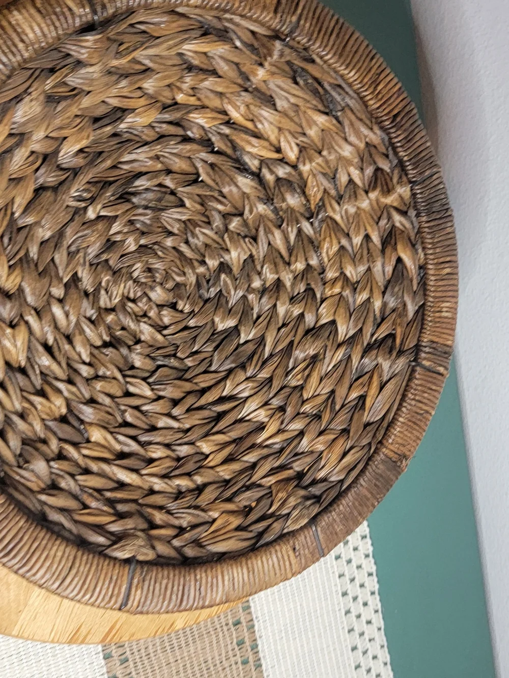 Source Unknown Handwoven Seagrass Basket - Brown
